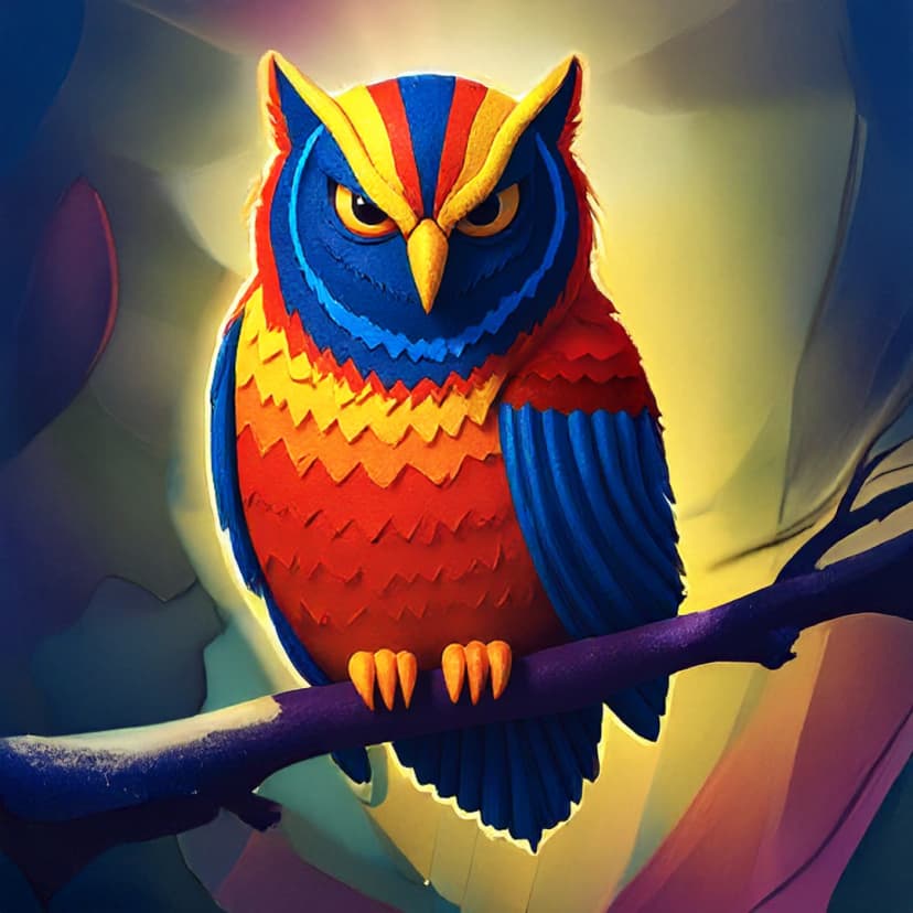 Abstract owl illustration