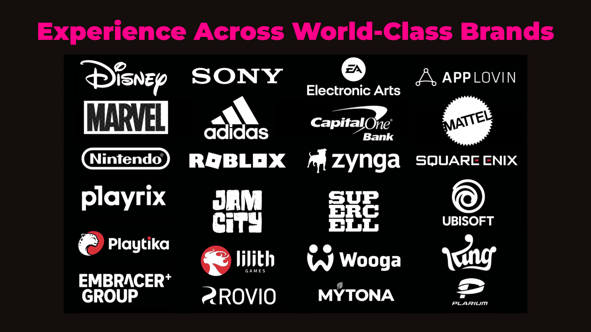 Experience Across World-Class Brands